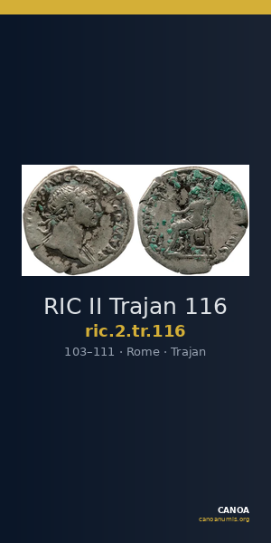 RIC II Trajan 116 — CANOA