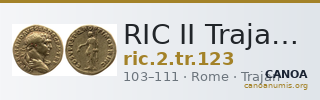 RIC II Trajan 123 — CANOA
