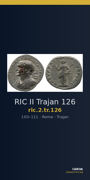 RIC II Trajan 126 — CANOA