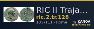RIC II Trajan 128 — CANOA