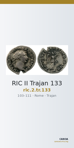 RIC II Trajan 133 — CANOA