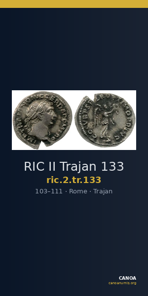 RIC II Trajan 133 — CANOA