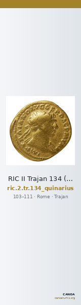 RIC II Trajan 134 (quinarius) — CANOA