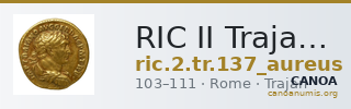 RIC II Trajan 137 (aureus) — CANOA