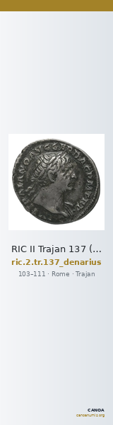 RIC II Trajan 137 (denarius) — CANOA