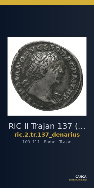 RIC II Trajan 137 (denarius) — CANOA