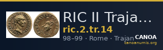 RIC II Trajan 14 — CANOA
