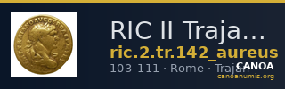 RIC II Trajan 142 (aureus) — CANOA
