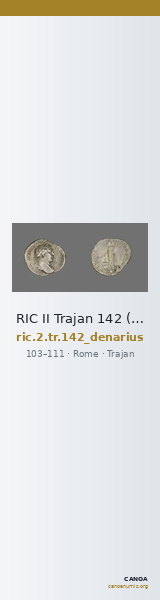 RIC II Trajan 142 (denarius) — CANOA