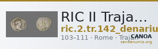 RIC II Trajan 142 (denarius) — CANOA