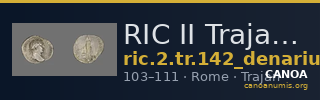 RIC II Trajan 142 (denarius) — CANOA