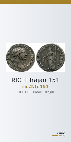 RIC II Trajan 151 — CANOA