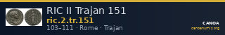RIC II Trajan 151 — CANOA