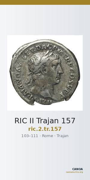 RIC II Trajan 157 — CANOA