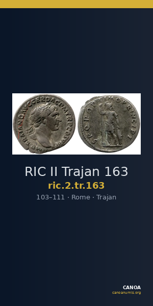 RIC II Trajan 163 — CANOA