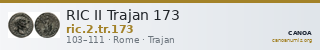 RIC II Trajan 173 — CANOA