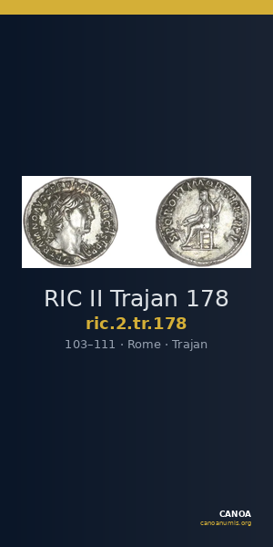 RIC II Trajan 178 — CANOA