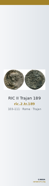 RIC II Trajan 189 — CANOA