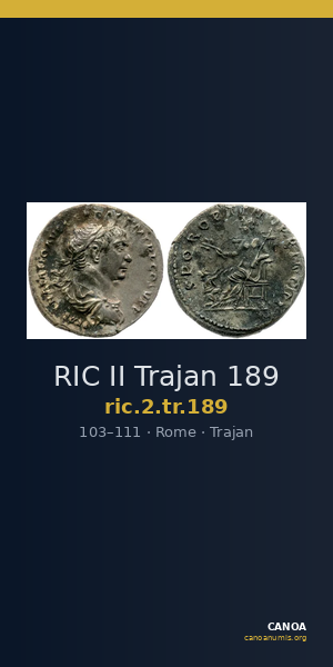 RIC II Trajan 189 — CANOA
