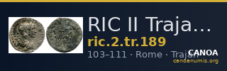RIC II Trajan 189 — CANOA