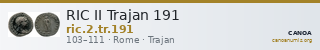 RIC II Trajan 191 — CANOA