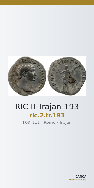 RIC II Trajan 193 — CANOA