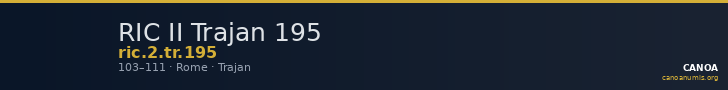 RIC II Trajan 195 — CANOA
