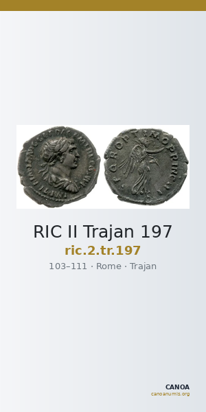 RIC II Trajan 197 — CANOA