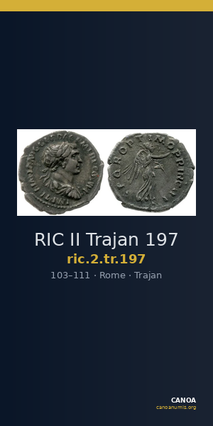 RIC II Trajan 197 — CANOA
