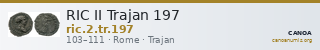 RIC II Trajan 197 — CANOA
