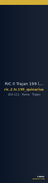 RIC II Trajan 199 (quinarius) — CANOA