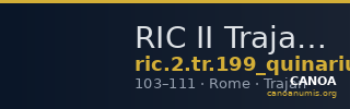 RIC II Trajan 199 (quinarius) — CANOA
