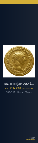 RIC II Trajan 202 (aureus) — CANOA