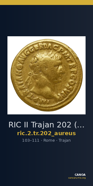 RIC II Trajan 202 (aureus) — CANOA
