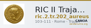RIC II Trajan 202 (aureus) — CANOA