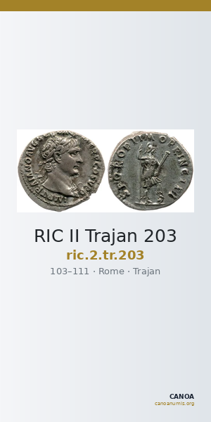RIC II Trajan 203 — CANOA