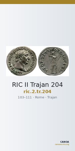 RIC II Trajan 204 — CANOA