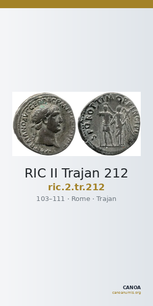 RIC II Trajan 212 — CANOA