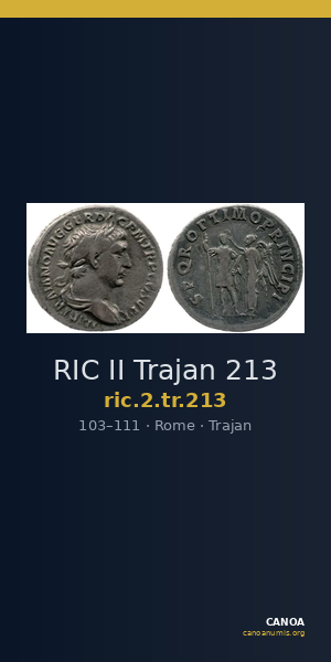 RIC II Trajan 213 — CANOA