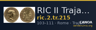 RIC II Trajan 215 — CANOA