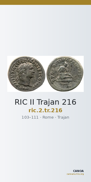 RIC II Trajan 216 — CANOA