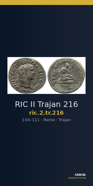 RIC II Trajan 216 — CANOA