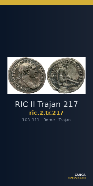 RIC II Trajan 217 — CANOA