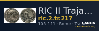 RIC II Trajan 217 — CANOA