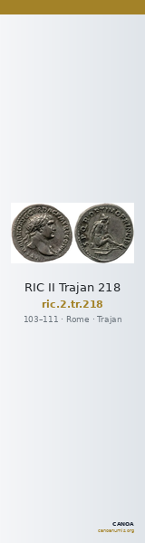 RIC II Trajan 218 — CANOA