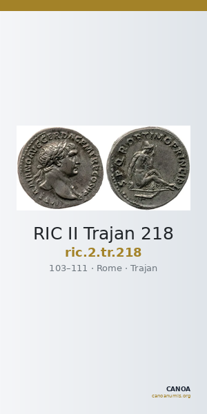 RIC II Trajan 218 — CANOA
