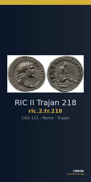 RIC II Trajan 218 — CANOA