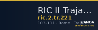 RIC II Trajan 221 — CANOA