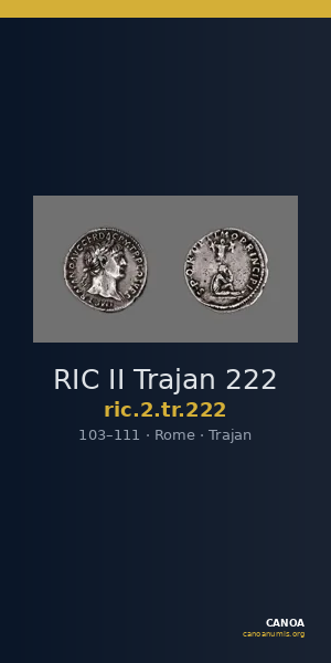 RIC II Trajan 222 — CANOA