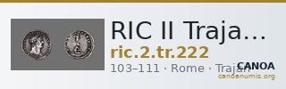 RIC II Trajan 222 — CANOA